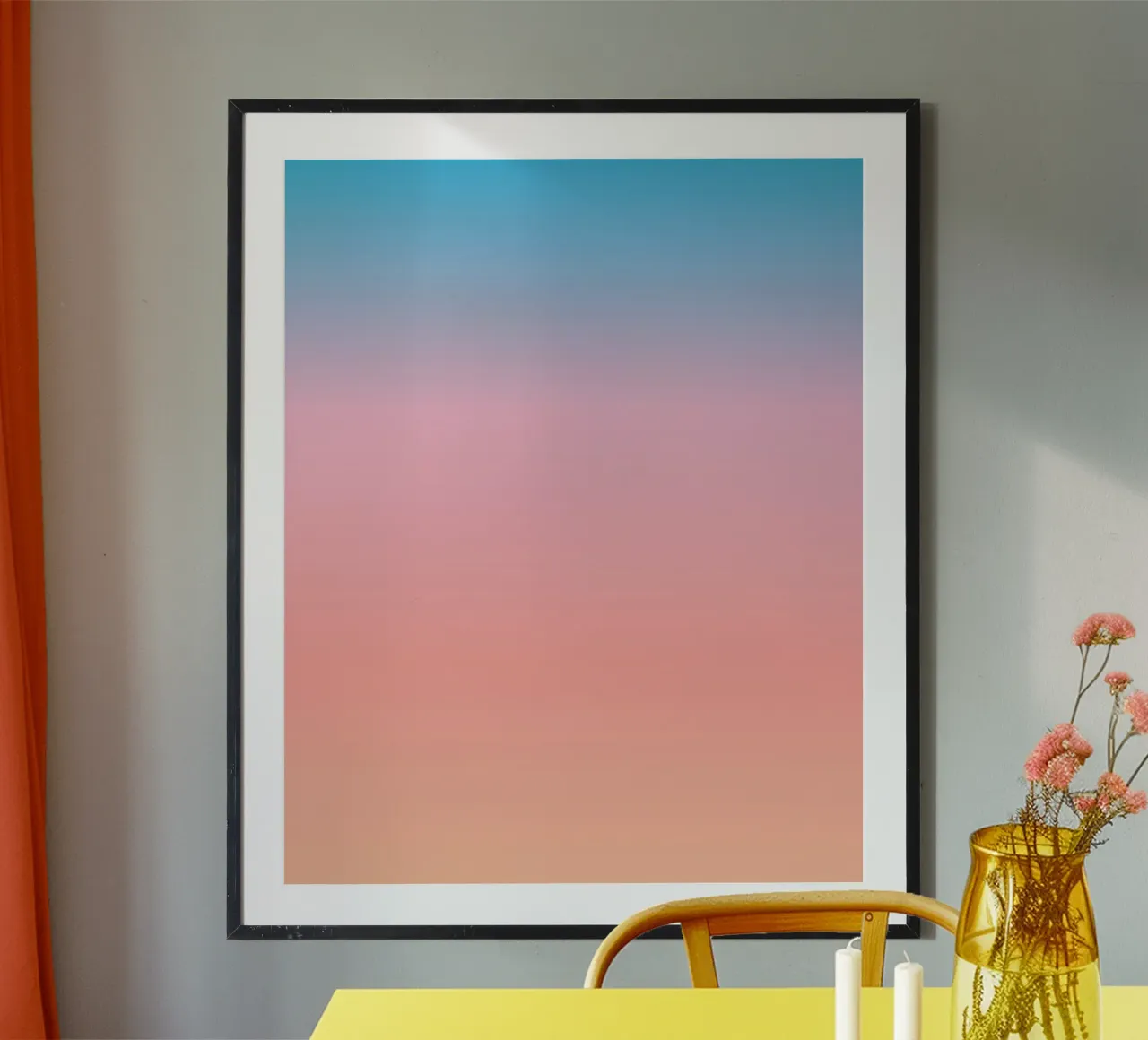 Joy Gradient Art poster by Paigaam Studio