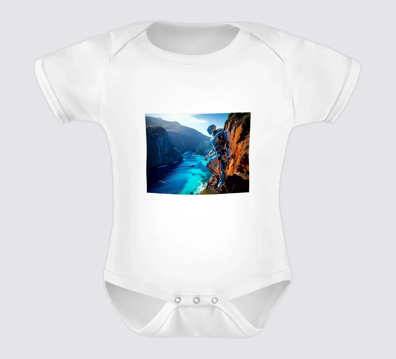 WAS FÜR EINE WUNDERBARE AUSSICHT! Kurzarm Babybody von Thierry vobmann photography