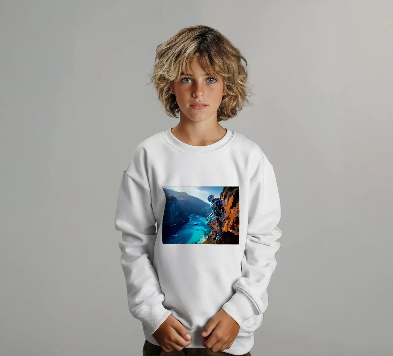 WAS FÜR EINE WUNDERBARE AUSSICHT! Kinder Sweatshirt von Thierry vobmann photography
