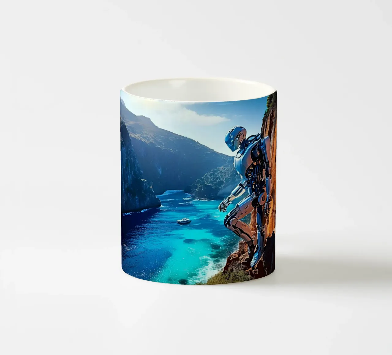 WAS FÜR EINE WUNDERBARE AUSSICHT! Keramik Tasse von Thierry vobmann photography