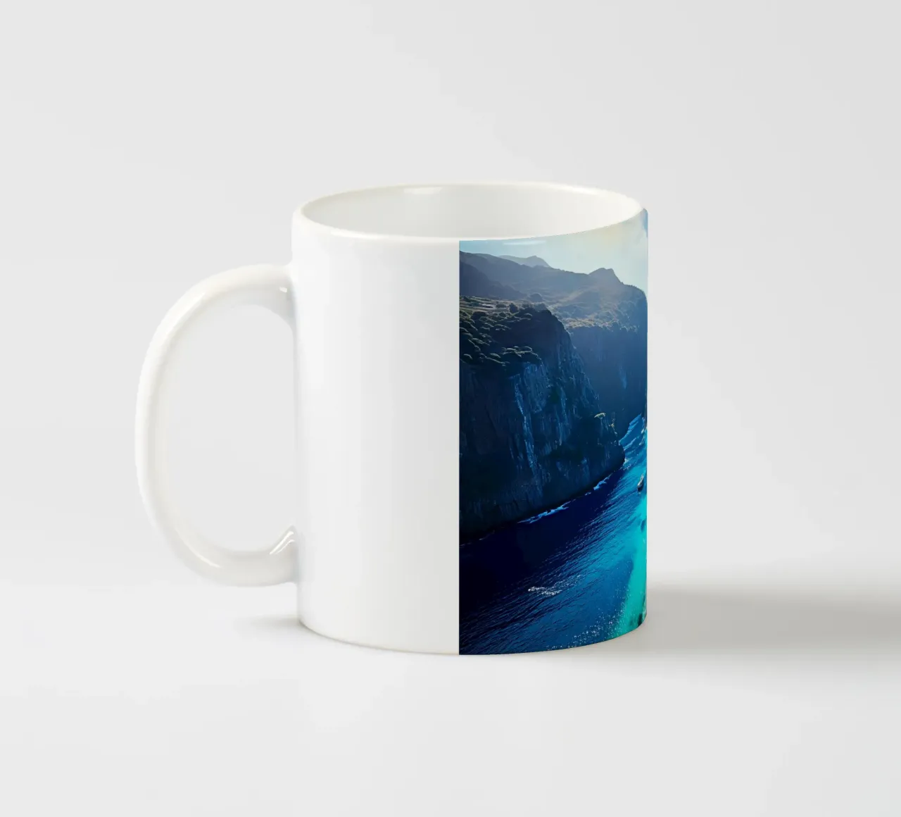 WAS FÜR EINE WUNDERBARE AUSSICHT! Keramik Tasse von Thierry vobmann photography