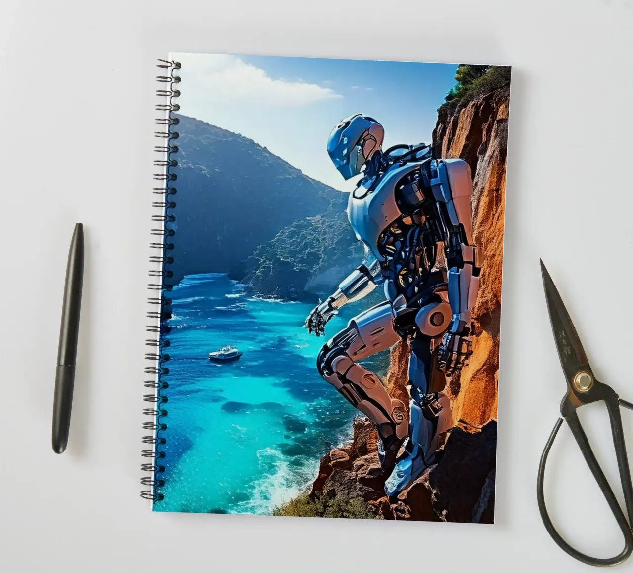 WHAT A WONDERFUL VIEW ! spiral notebook by Thierry vobmann photography