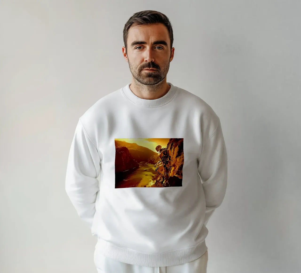 WAS FÜR EINE WUNDERBARE AUSSICHT! Gold Sweatshirt von Thierry vobmann photography