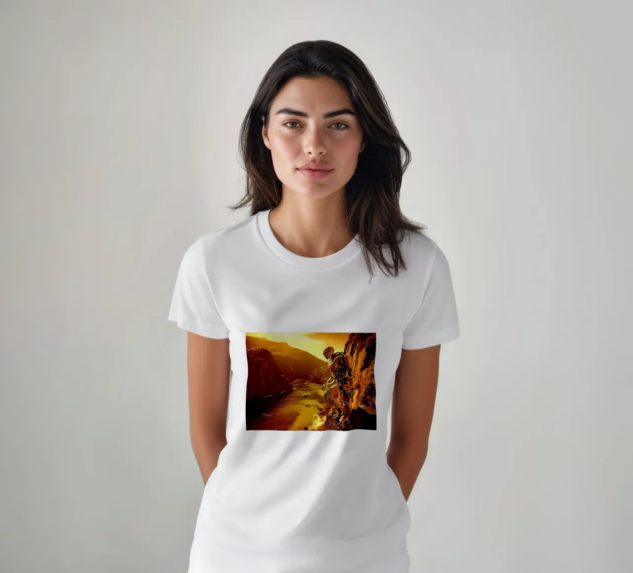 WAS FÜR EINE WUNDERBARE AUSSICHT! Gold T-Shirt von Thierry vobmann photography