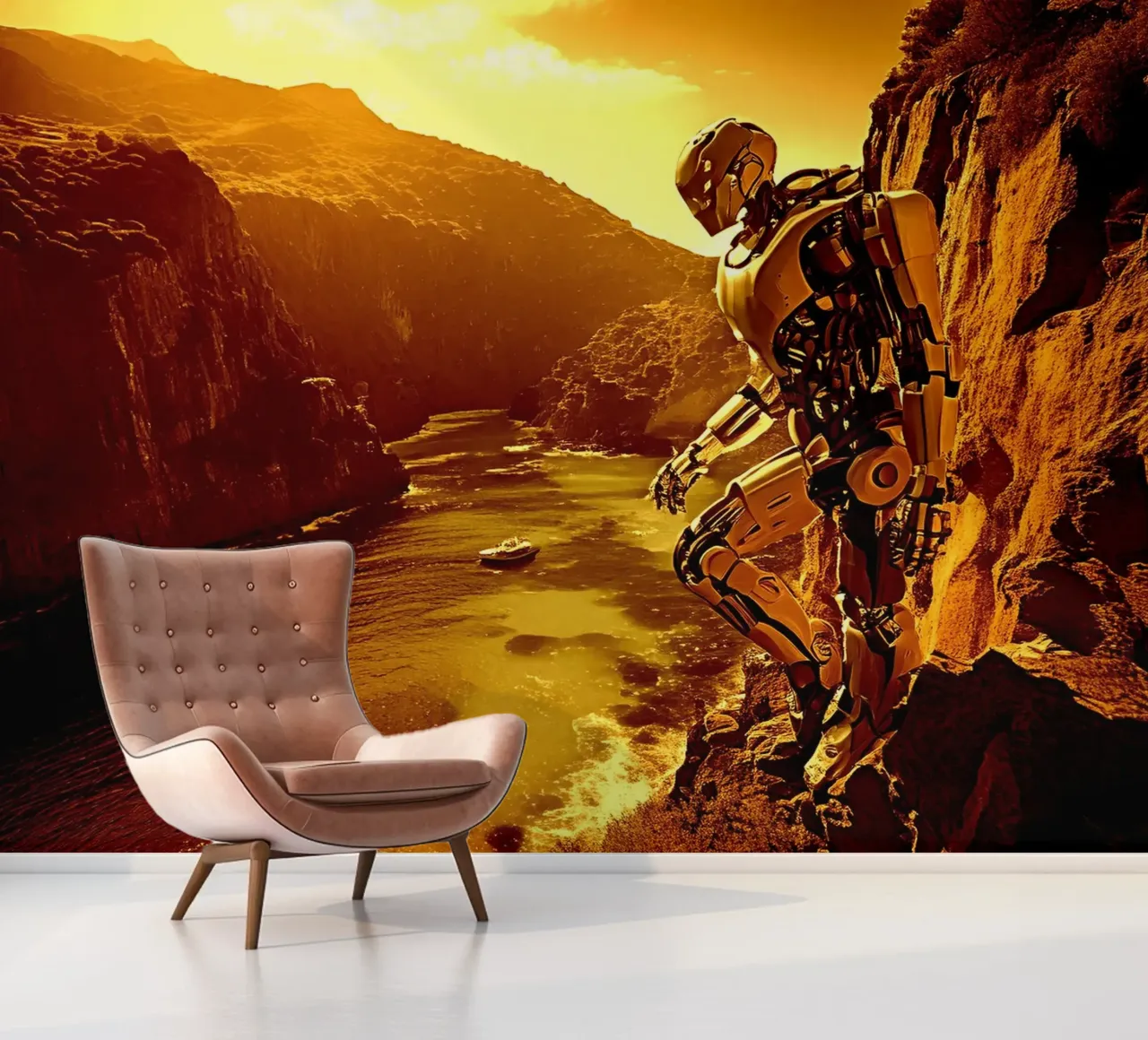 WHAT A WONDERFUL VIEW ! Gold photo wallpaper by Thierry vobmann photography