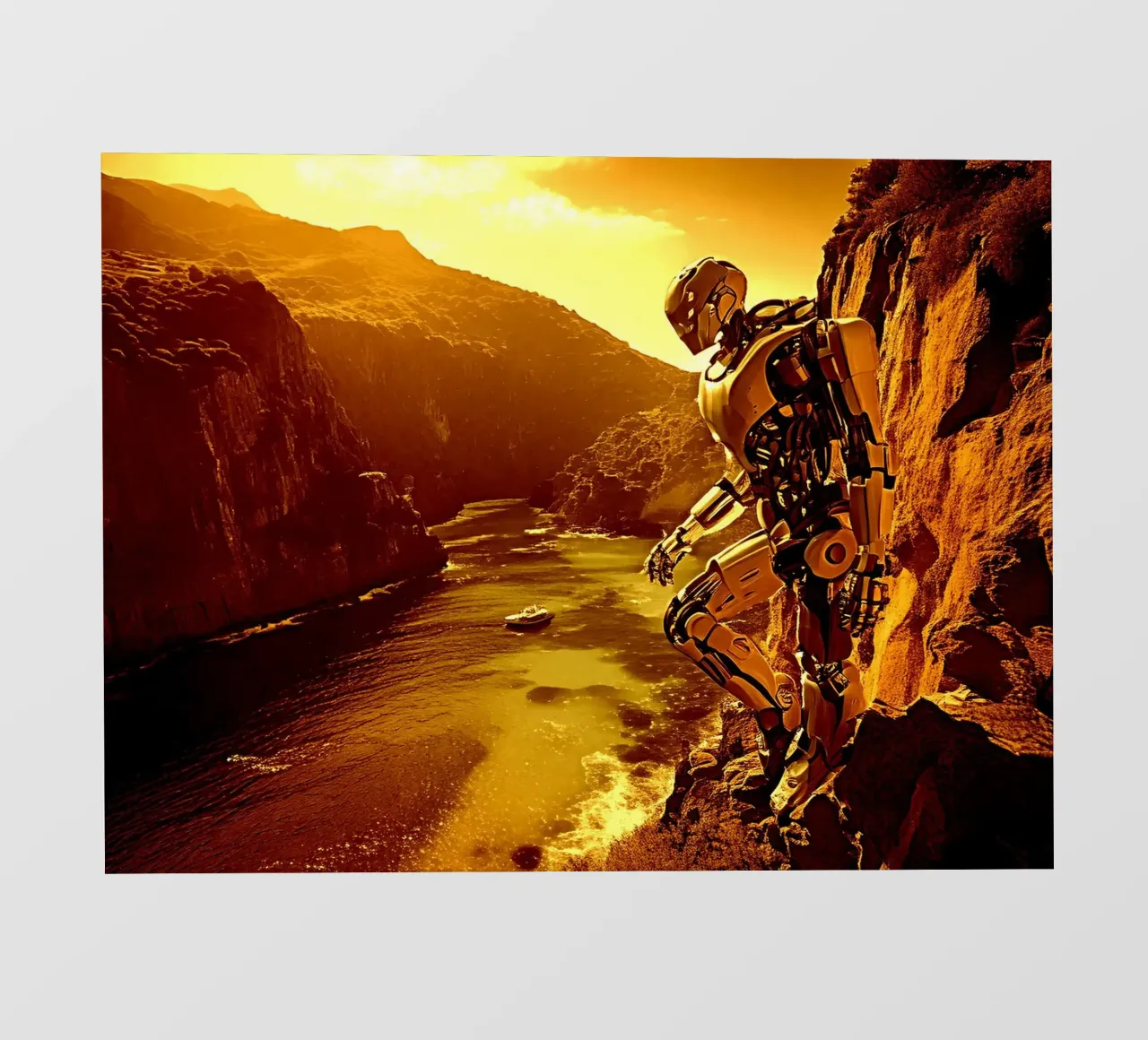 WHAT A WONDERFUL VIEW ! Gold photo wallpaper by Thierry vobmann photography