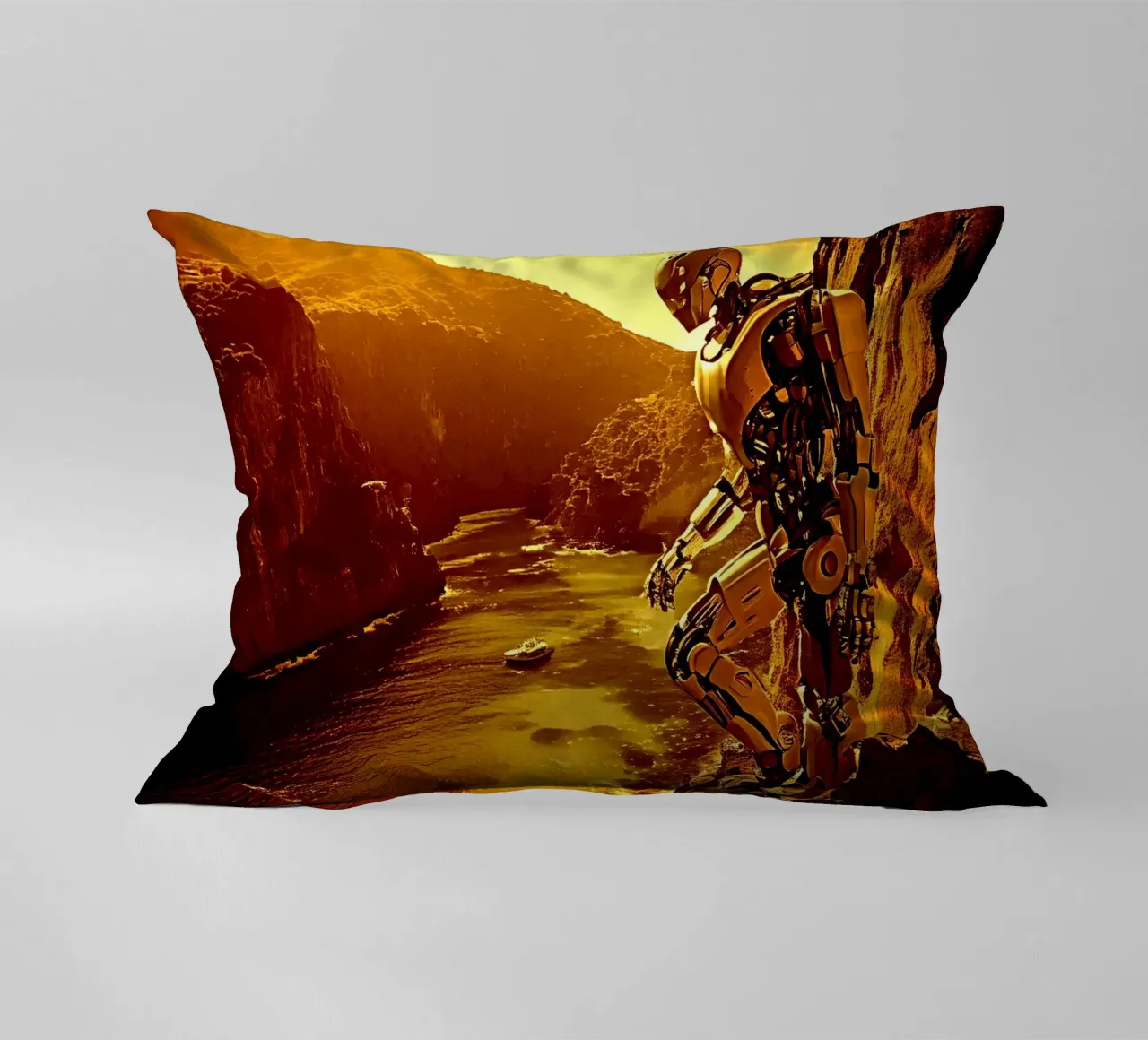 WHAT A WONDERFUL VIEW ! Gold decorative cushion by Thierry vobmann photography