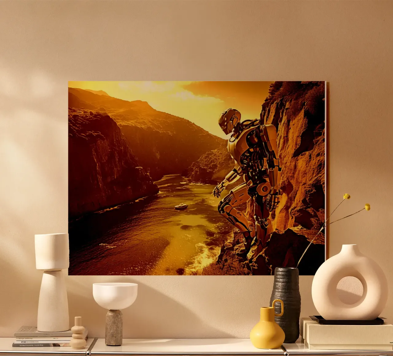 WAS FÜR EINE WUNDERBARE AUSSICHT! Gold Acryl-Glas von Thierry vobmann photography