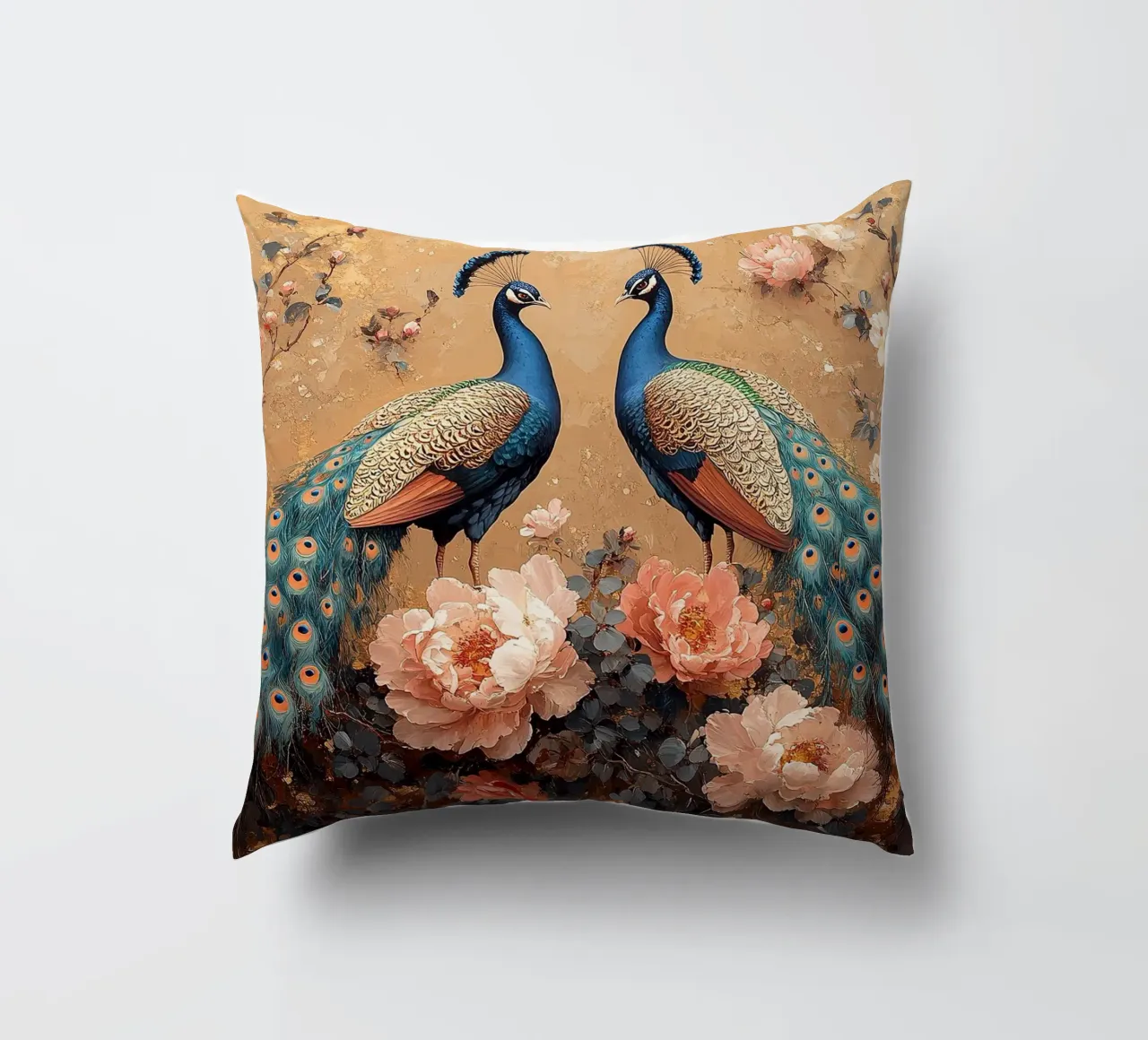 William Morris Pfau cuscino da Botanical Art Studio