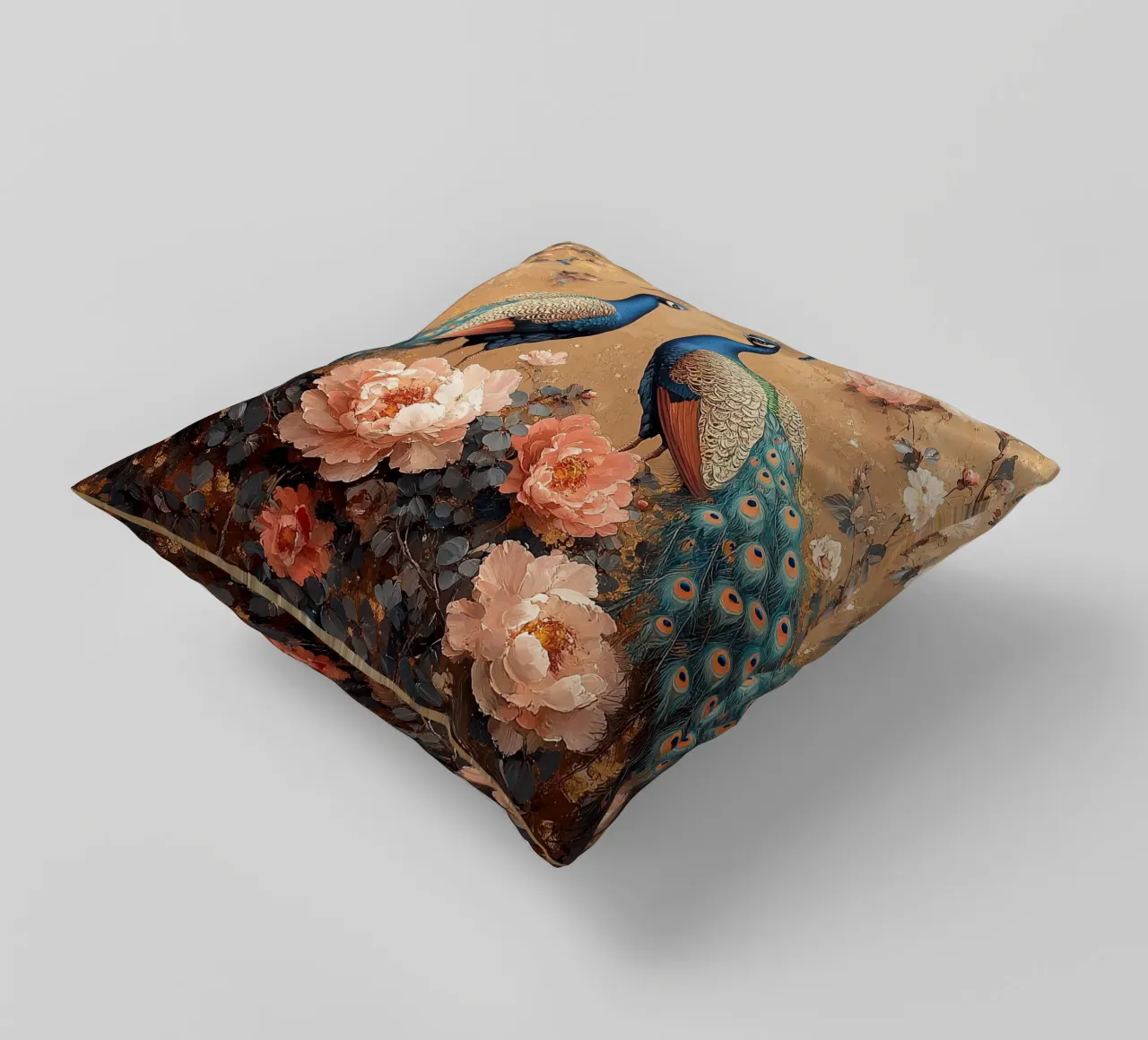 William Morris Pfau cuscino da Botanical Art Studio