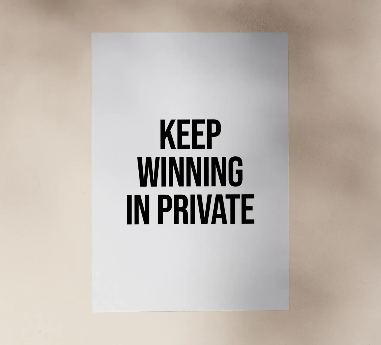 Continuate a vincere in privato pellicola backlit da Paigaam Studio