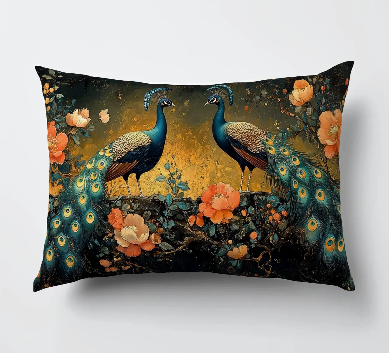 William Morris Pfau cuscino da Botanical Art Studio