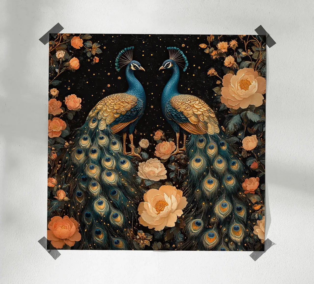 William Morris Pfau Poster von Botanical Art Studio