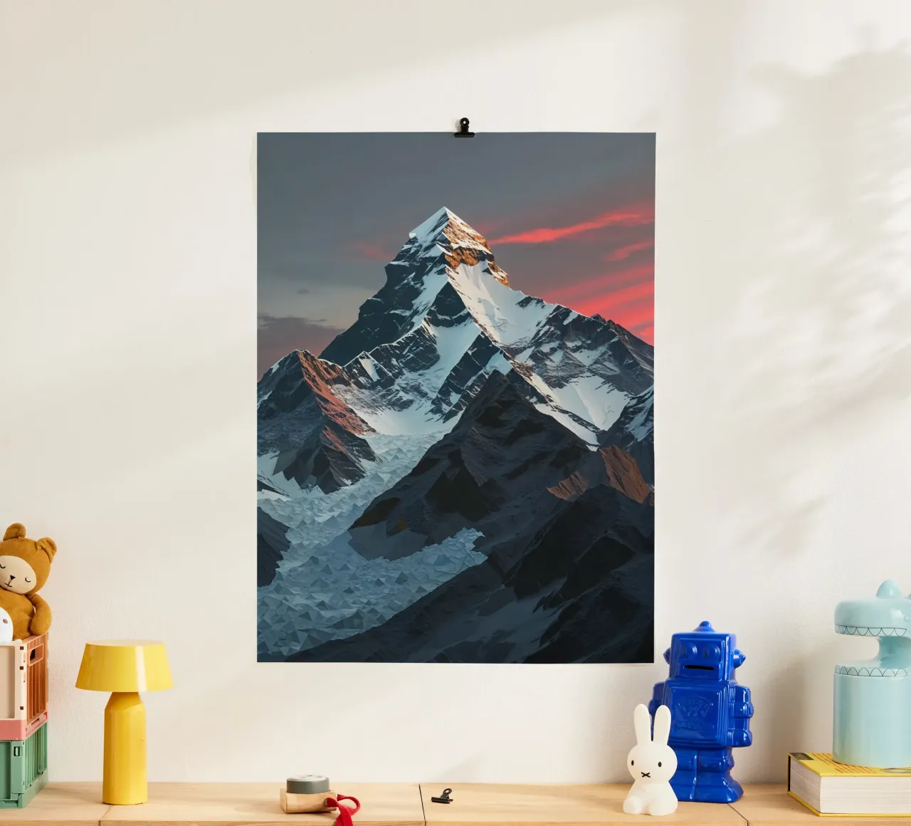 Jagged Elegance of K2 at Sunset carta hahnemühle da AlbertKlee