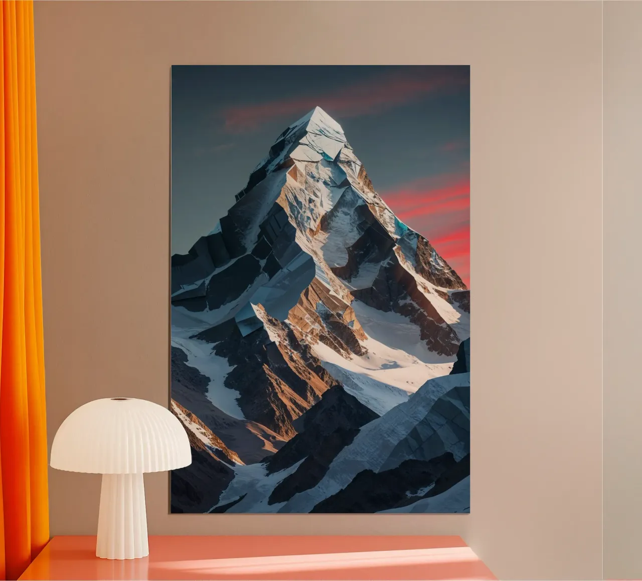 Geometric Harmony of K2 Peaks carta hahnemühle da AlbertKlee