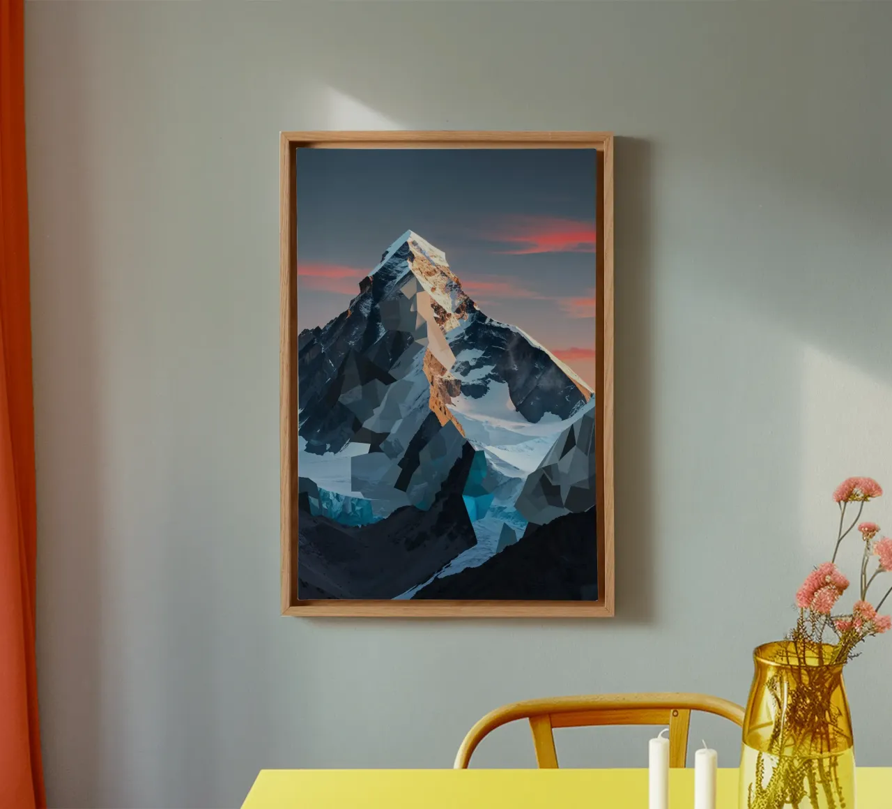 K2's Radiant Peaks in Artistic Form canvas by AlbertKlee