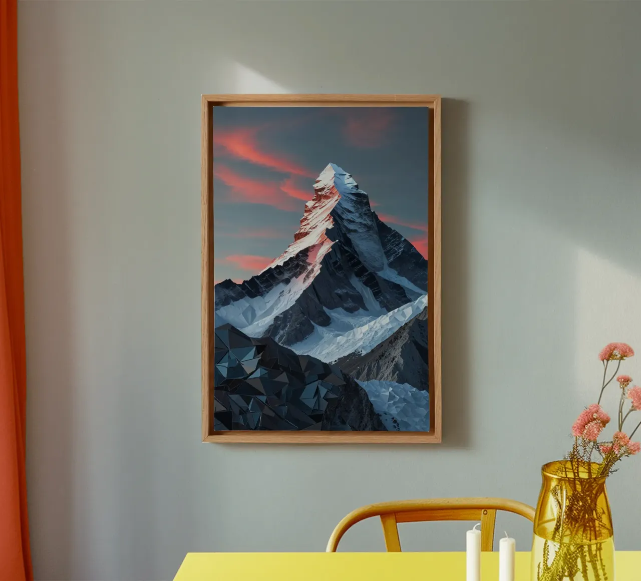 Abstract Symphony of K2's Jagged Peaks tela da AlbertKlee