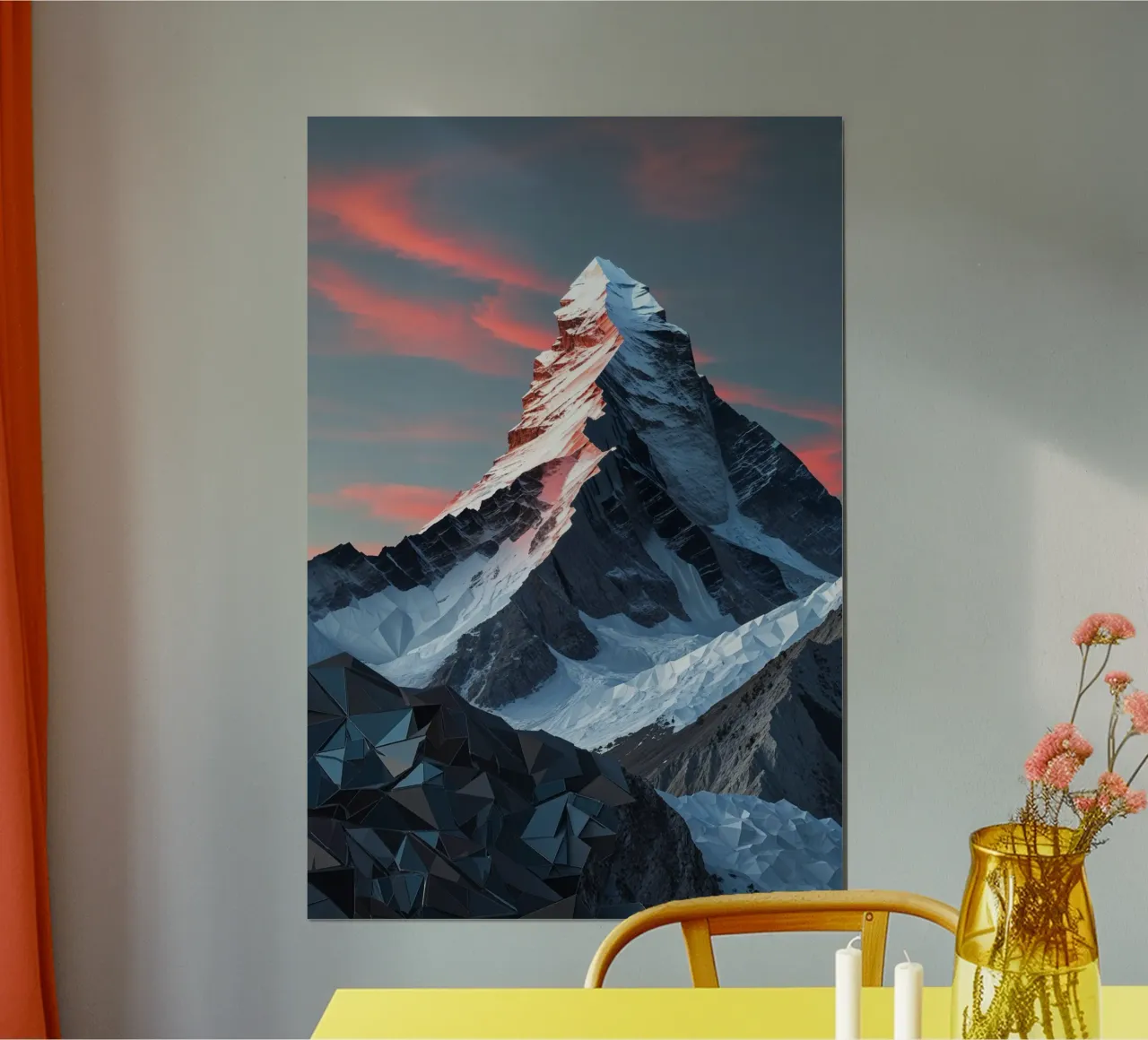 Abstract Symphony of K2's Jagged Peaks carta hahnemühle da AlbertKlee