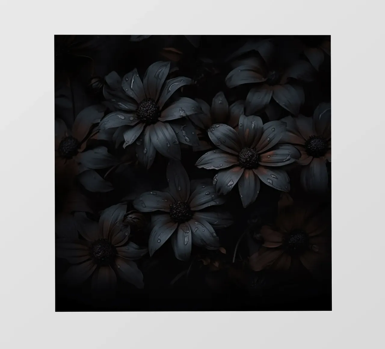 Reverie floreale opulenta Stato d'animo scuro telo in pvc da Andrea Haase Floral Passion