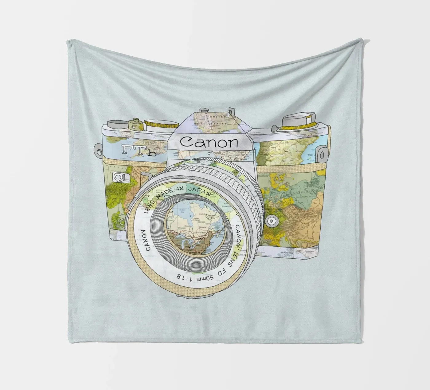 Travel Camera Fleecedecke von Bianca Green
