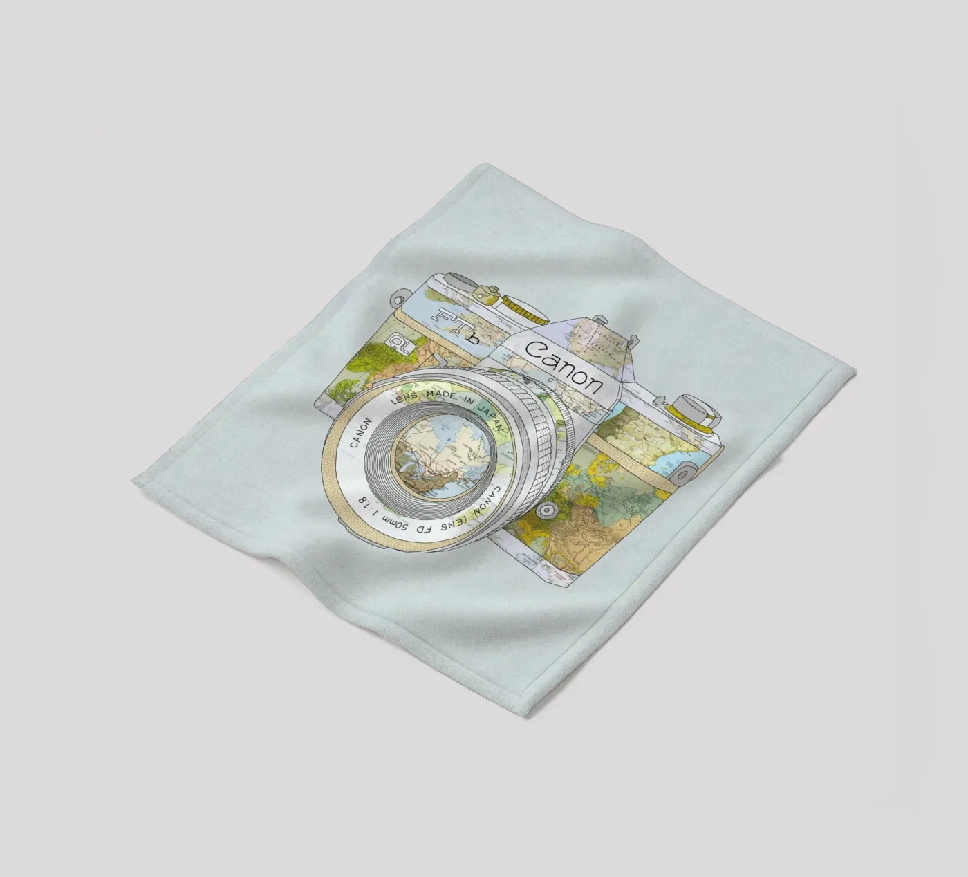 Travel Camera Fleecedecke von Bianca Green