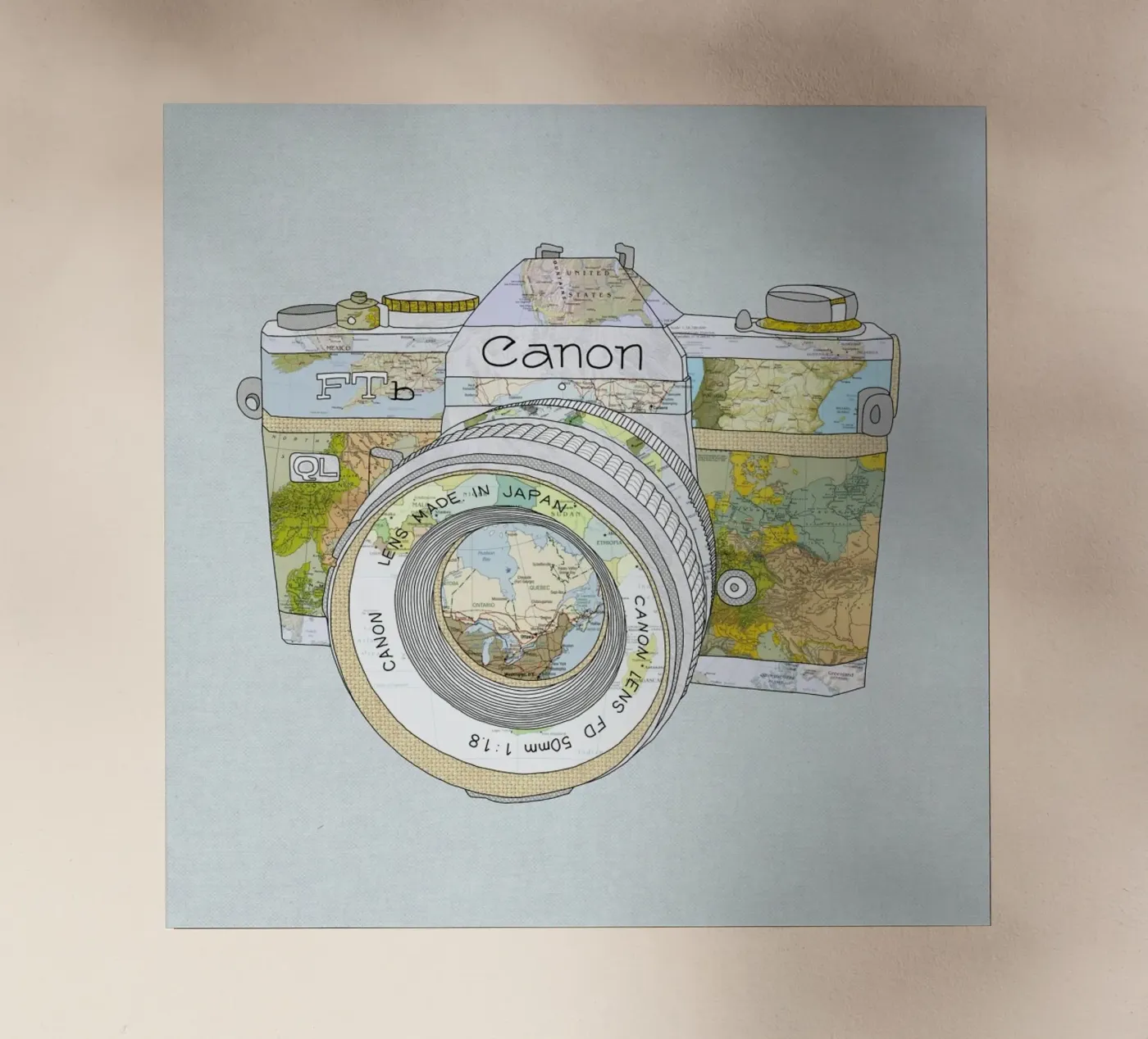 Travel Camera pellicola backlit da Bianca Green