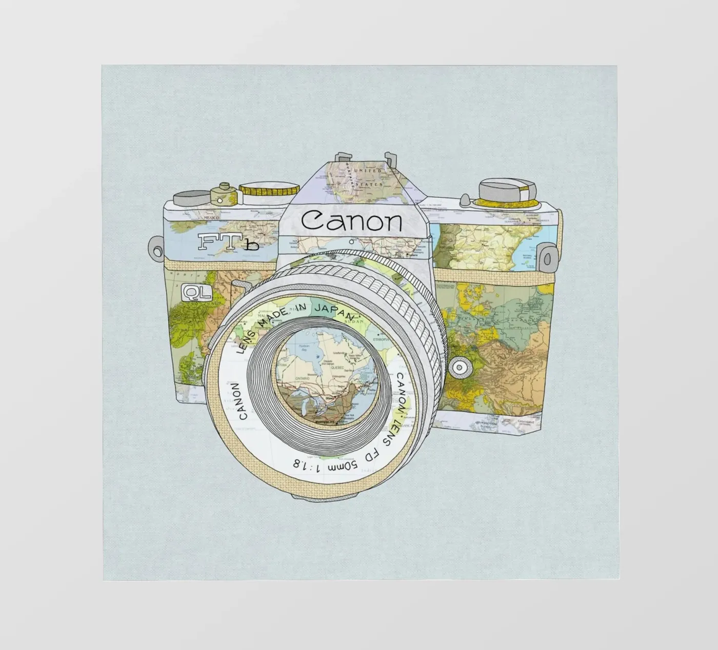 Travel Camera pellicola backlit da Bianca Green