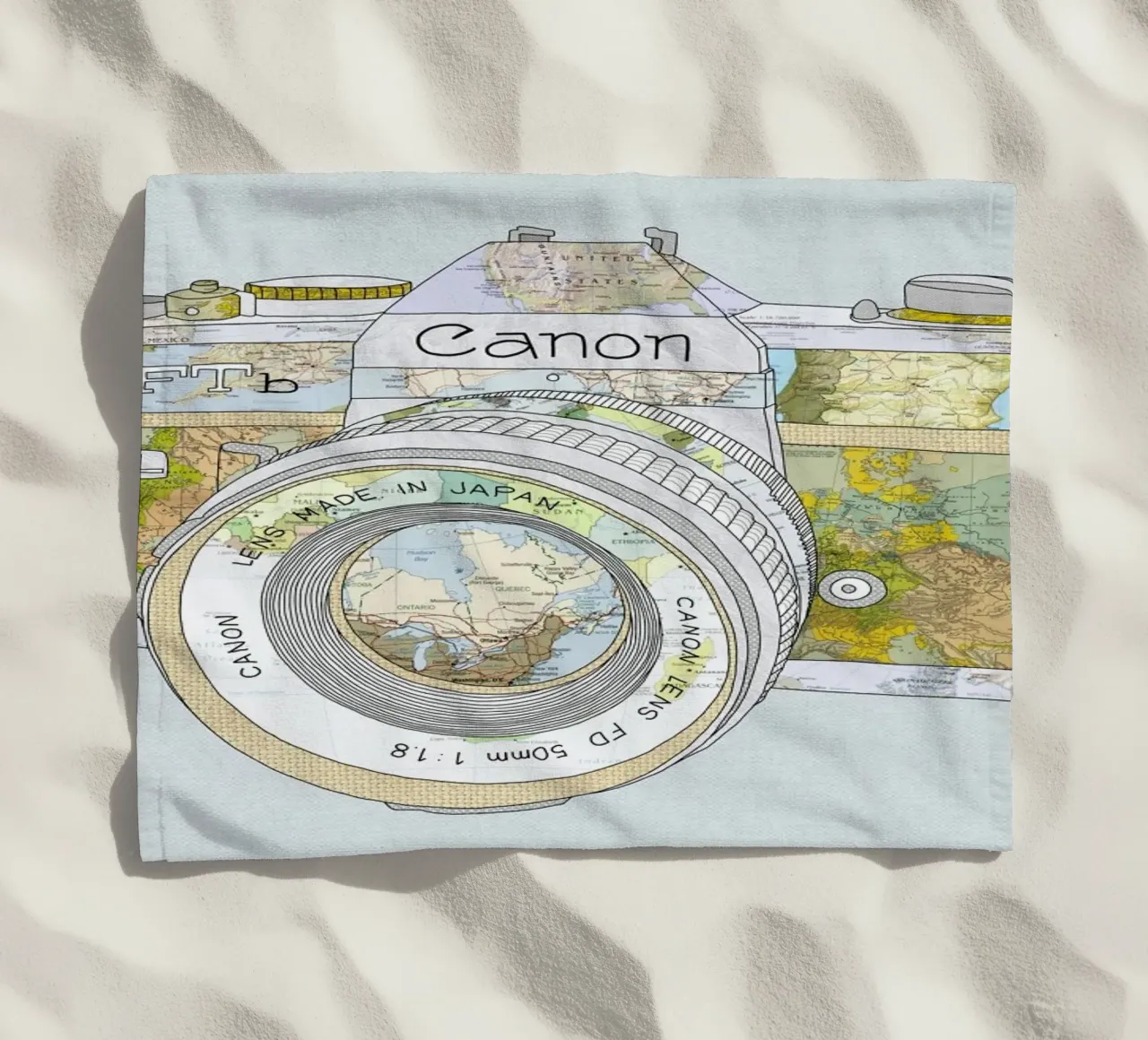 Travel Camera telo mare da Bianca Green