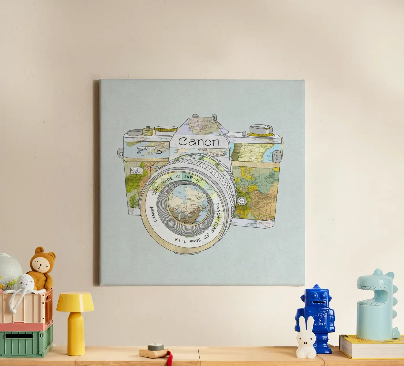 Travel Camera canvas by Bianca Green