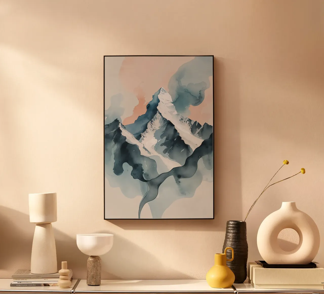 K2 Serenity: A Fluid Artistic Reverie alluminio dibond da AlbertKlee