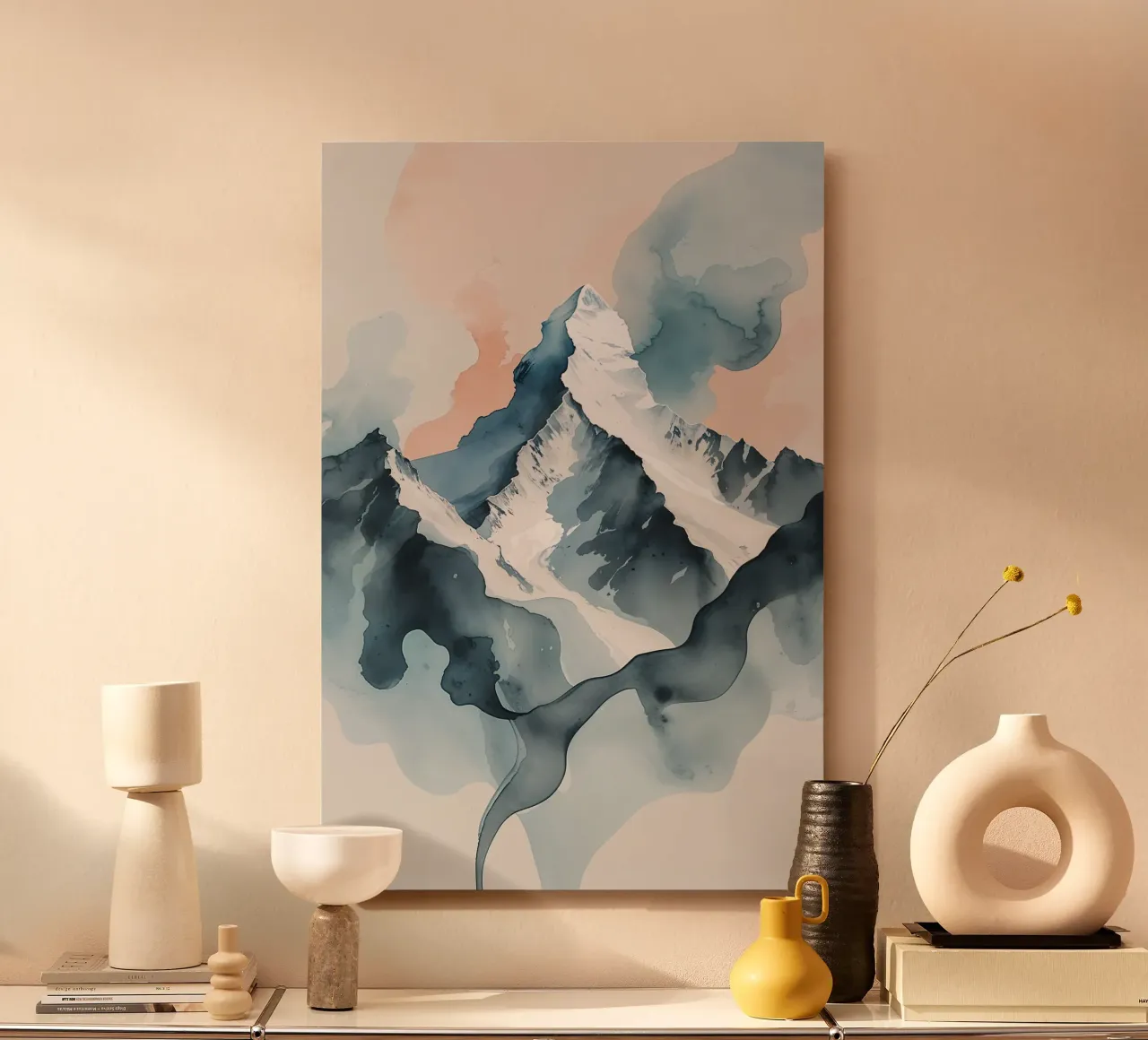 K2 Serenity: A Fluid Artistic Reverie alluminio dibond da AlbertKlee