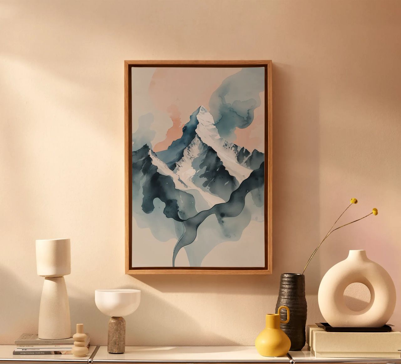 K2 Serenity: A Fluid Artistic Reverie canvas by AlbertKlee