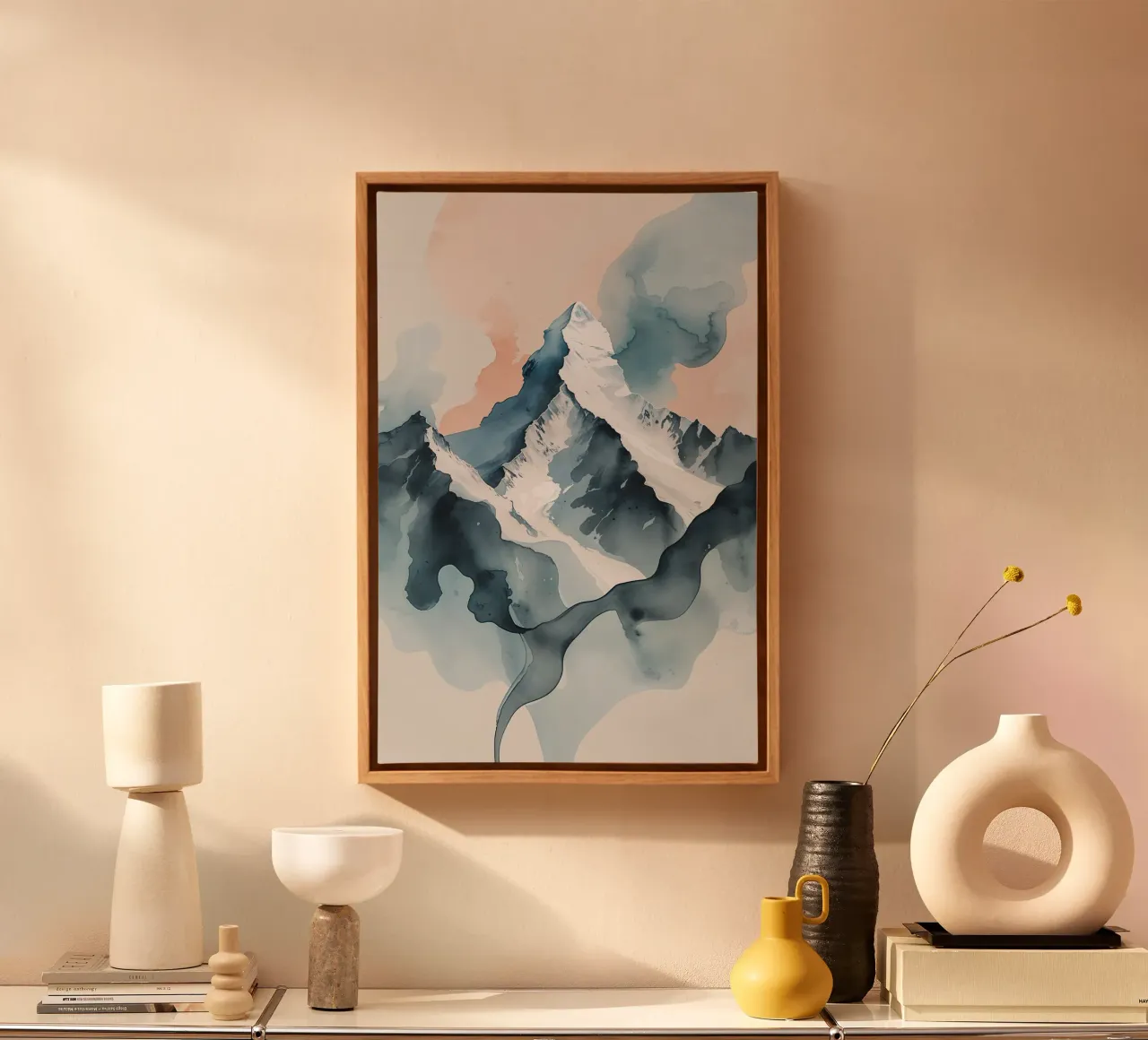 K2 Serenity: A Fluid Artistic Reverie Leinwand von AlbertKlee