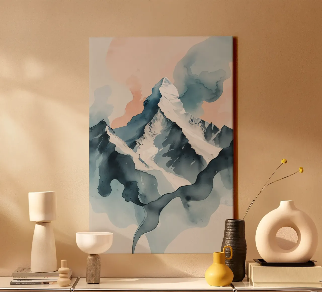 K2 Serenity: A Fluid Artistic Reverie Leinwand von AlbertKlee