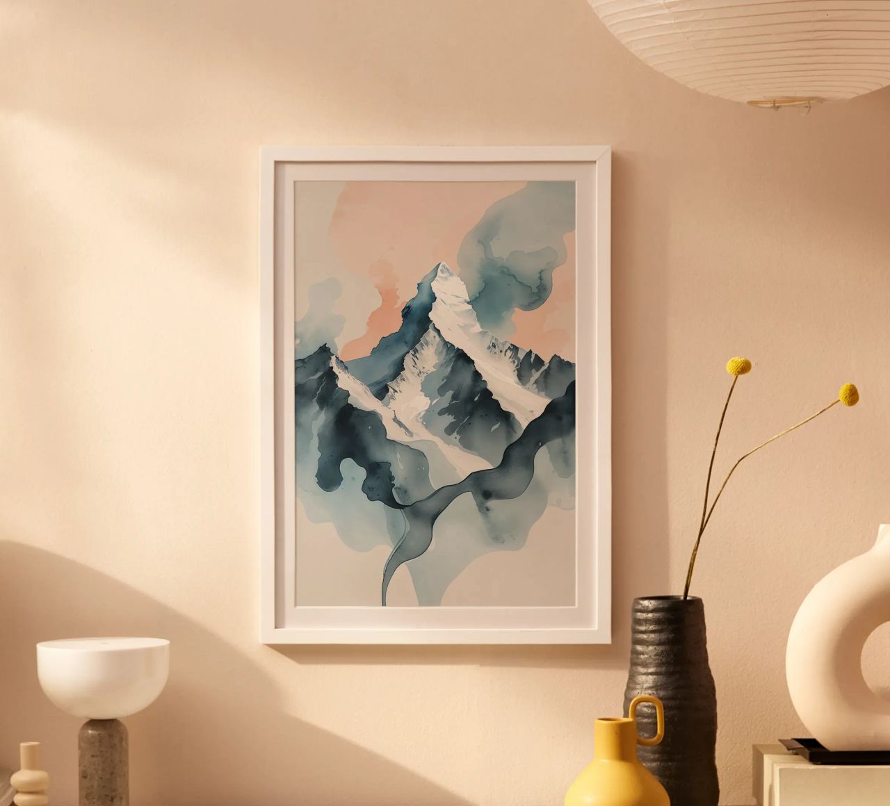 K2 Serenity: A Fluid Artistic Reverie poster by AlbertKlee