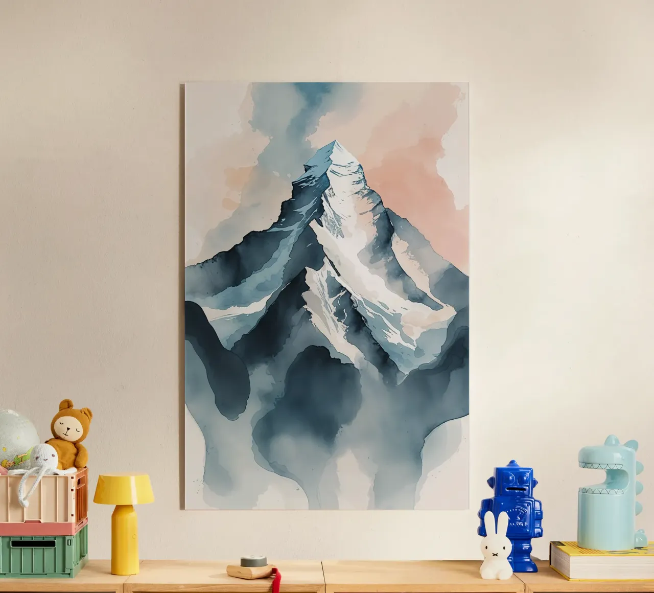 Pastel Horizons: K2 in Abstract Motion plexiglass da AlbertKlee