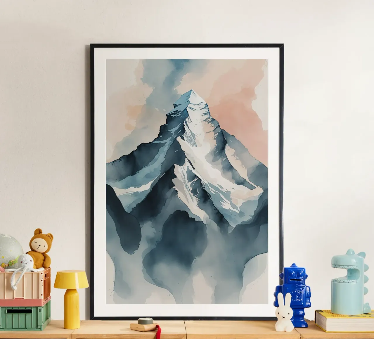 Pastel Horizons: K2 in Abstract Motion carta hahnemühle da AlbertKlee