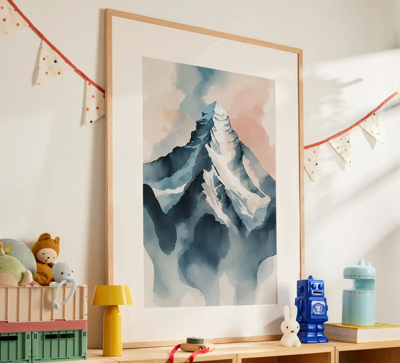 Pastel Horizons: K2 in Abstract Motion carta hahnemühle da AlbertKlee