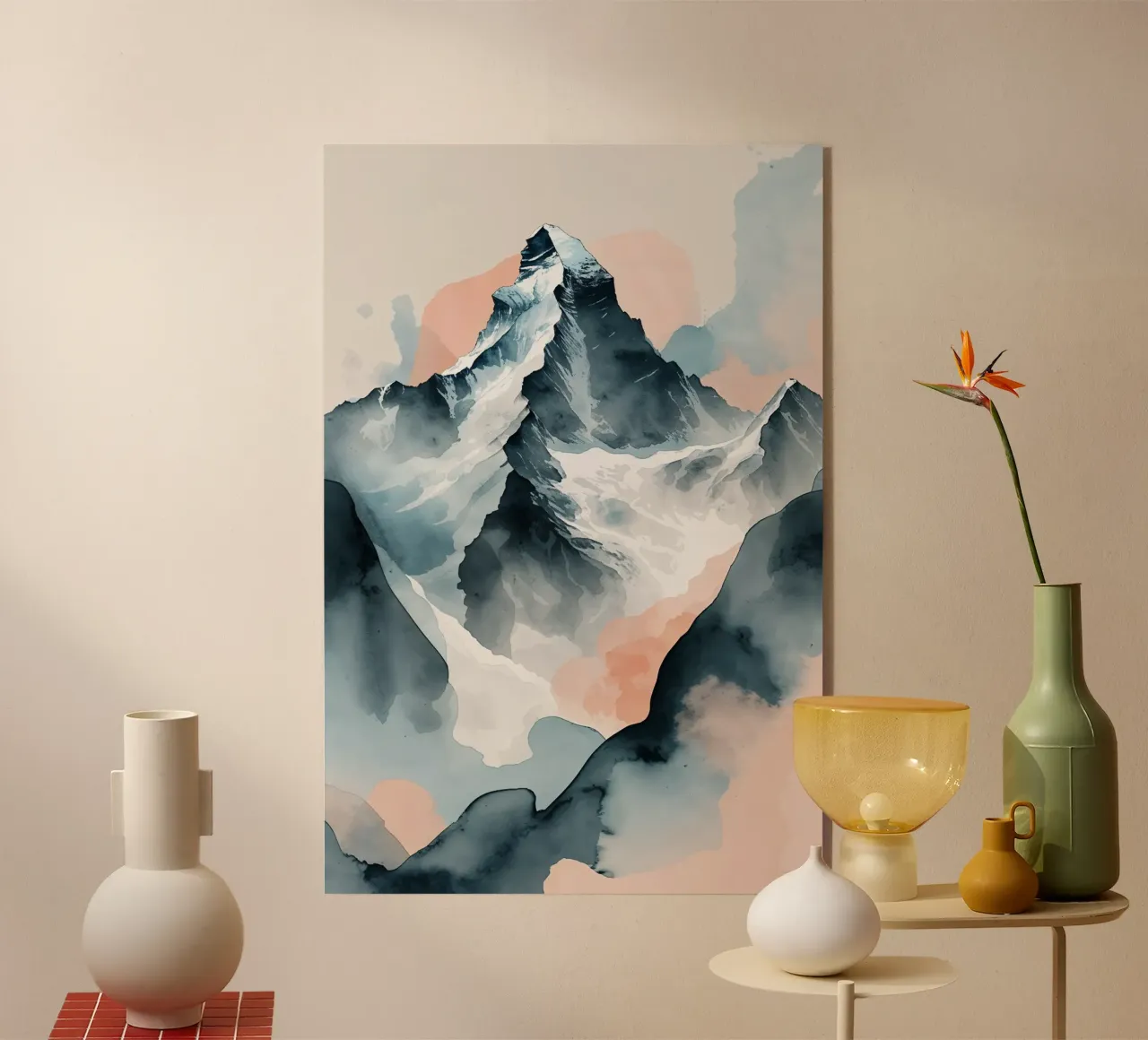 K2’s Ethereal Elegance: Abstract Pastels plexiglass da AlbertKlee
