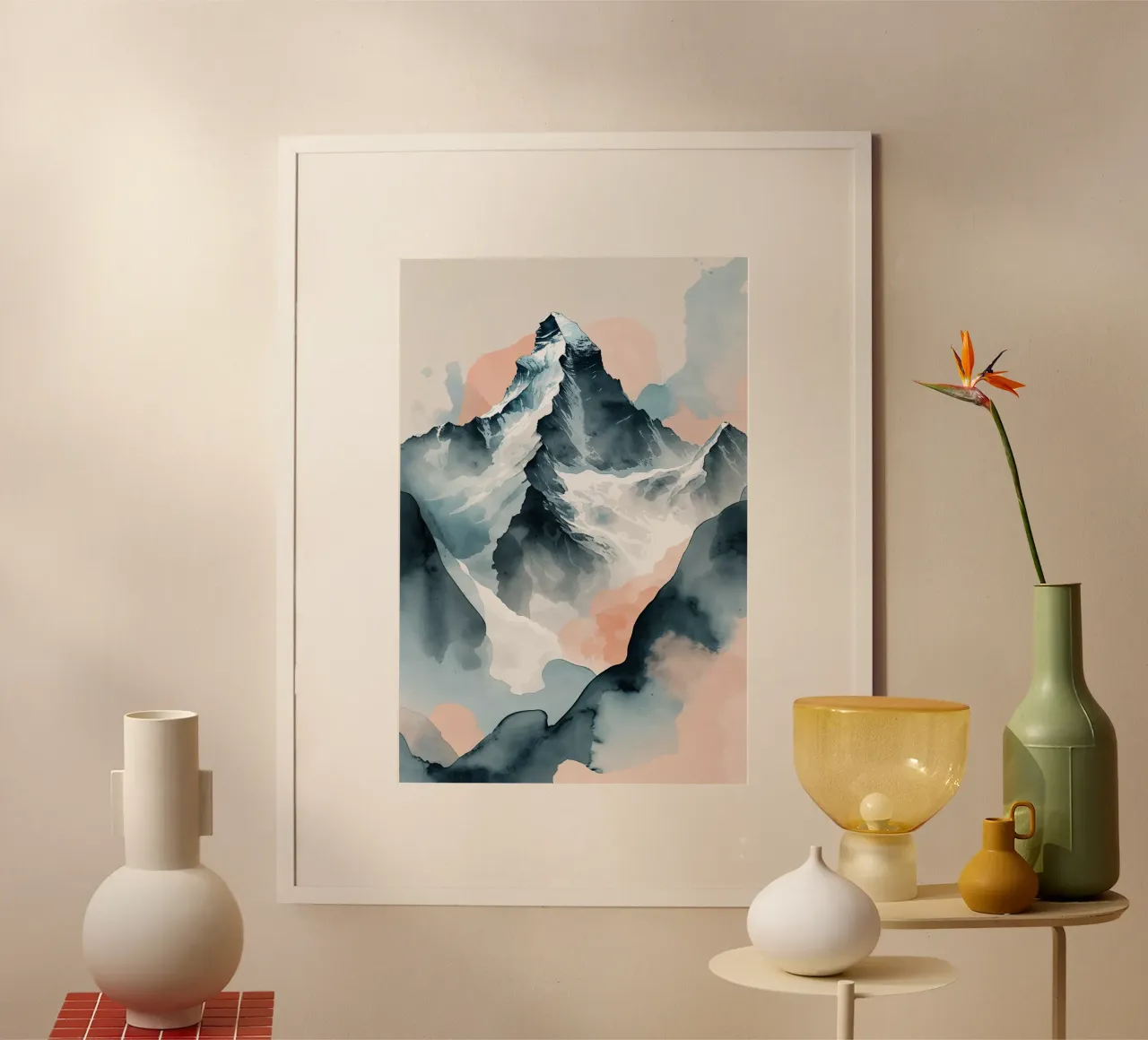 K2’s Ethereal Elegance: Abstract Pastels carta hahnemühle da AlbertKlee