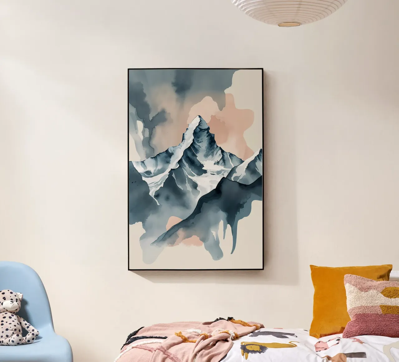 Fluid Peaks: K2 in Dreamlike Abstraction plexiglass da AlbertKlee