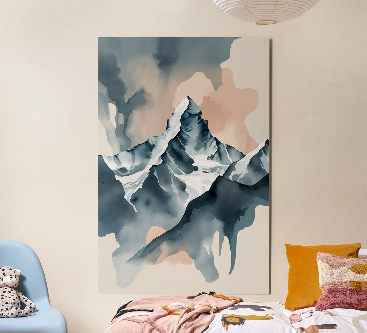 Fluid Peaks: K2 in Dreamlike Abstraction pannello forex da AlbertKlee