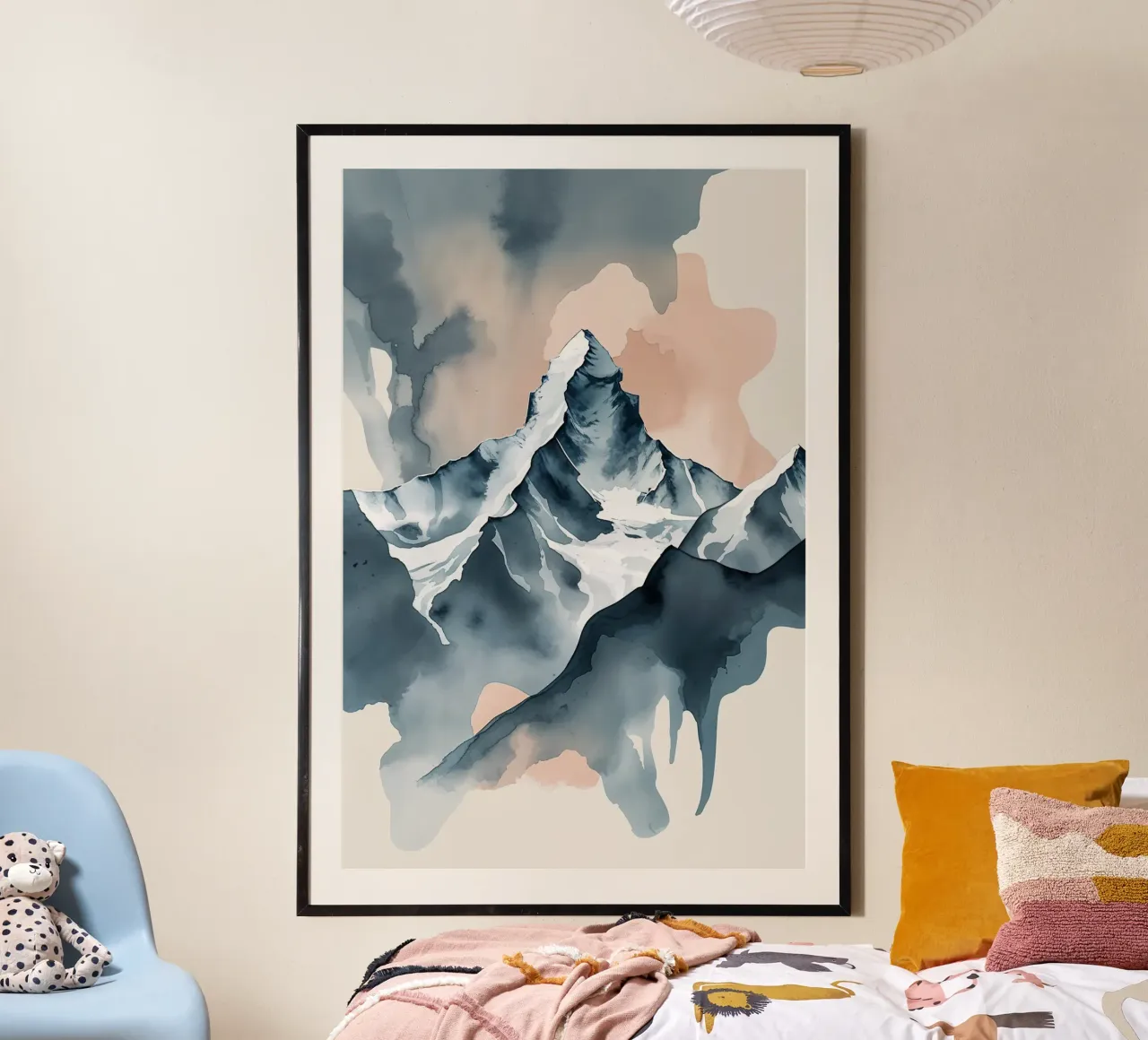 Fluid Peaks: K2 in Dreamlike Abstraction hahnemühle van AlbertKlee