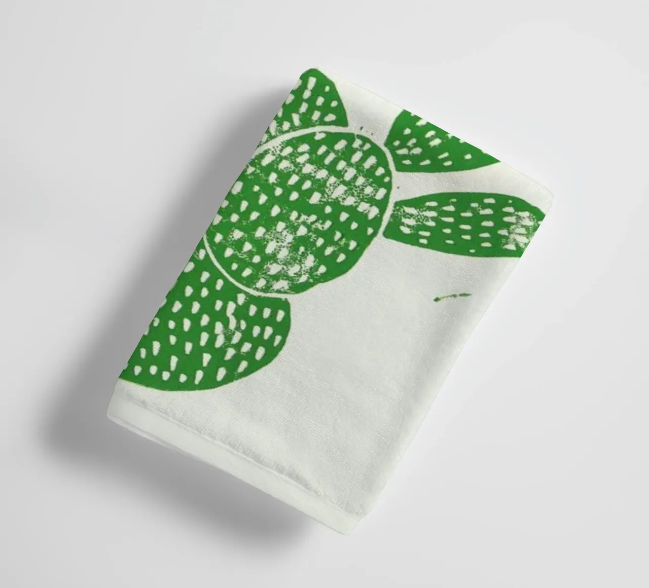 Linocut Cacti asciugamano da bagno da Bianca Green
