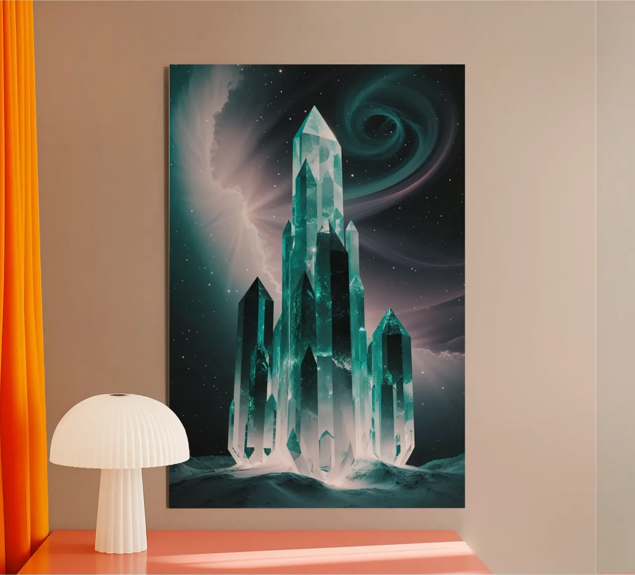 Celestial Crystals of K2 alluminio dibond da AlbertKlee