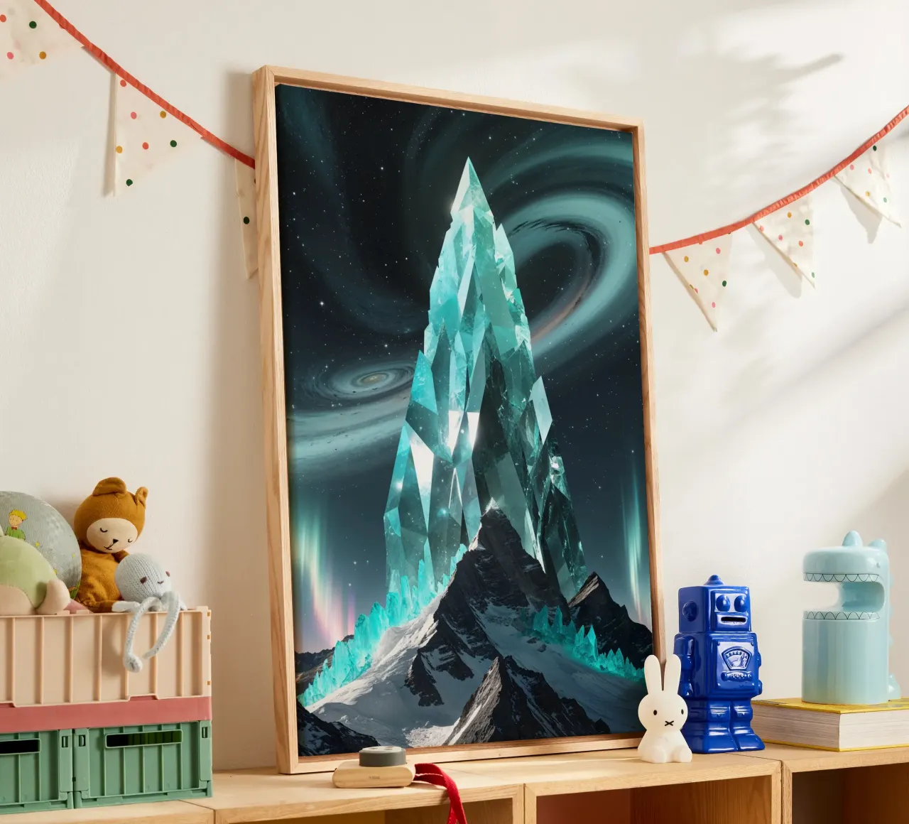 K2 as a Crystalline Structure Leinwand von AlbertKlee