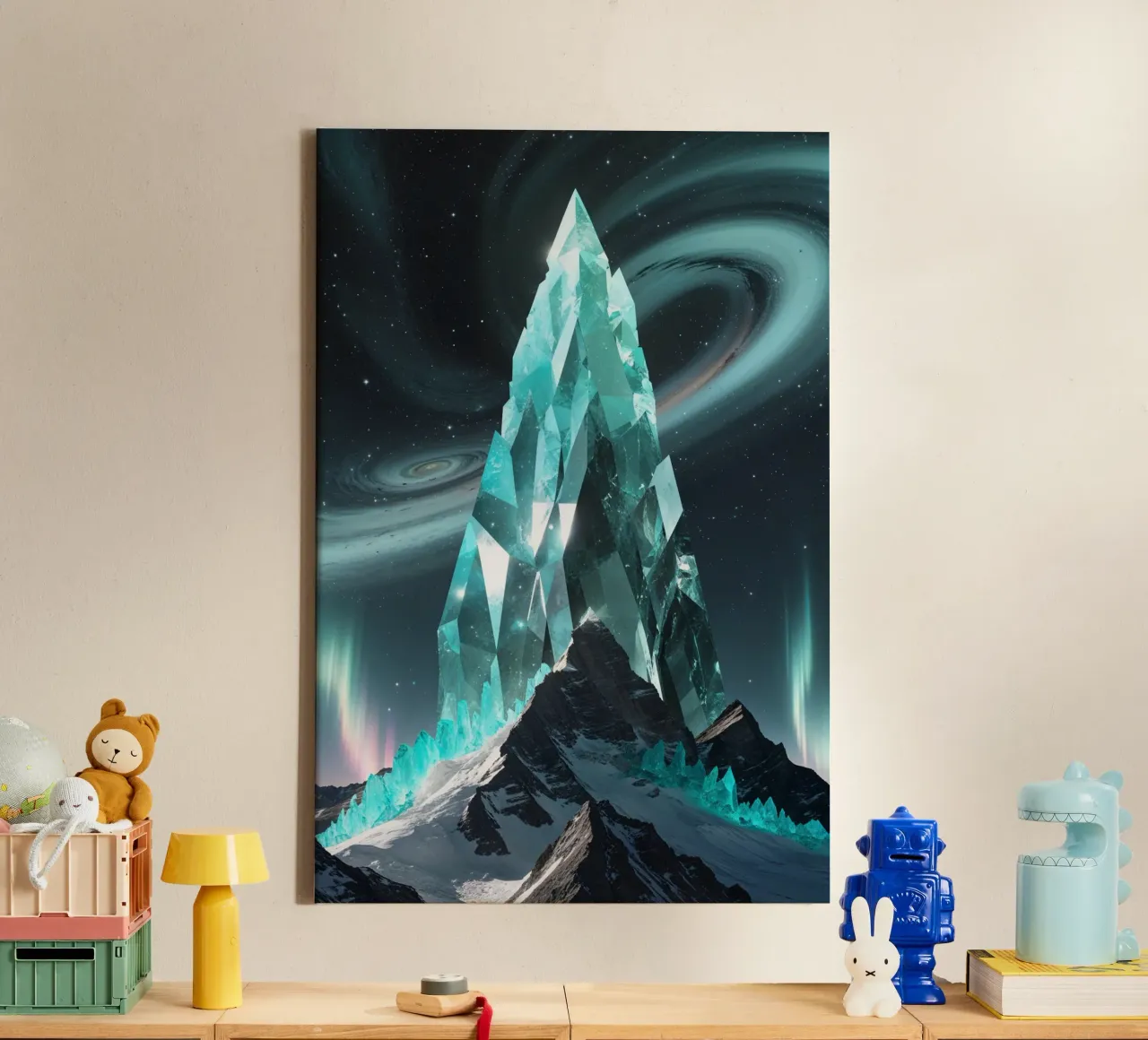 K2 as a Crystalline Structure Leinwand von AlbertKlee