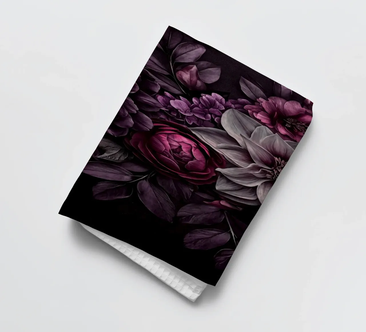 Fiori barocchi e lunatici Vibrazioni vellutate canovaccio da cucina da Andrea Haase Floral Passion