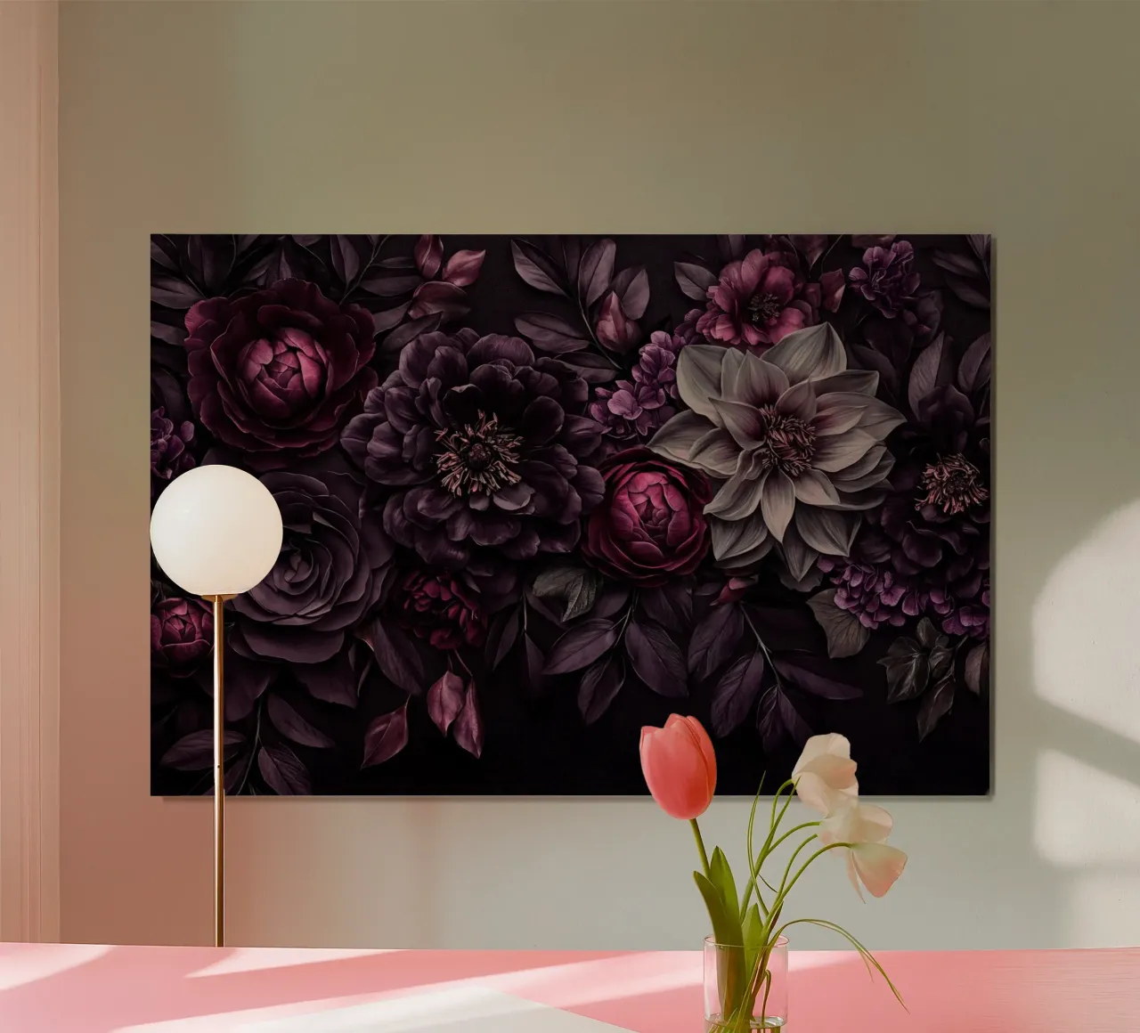Fiori barocchi e lunatici Vibrazioni vellutate carta hahnemühle da Andrea Haase Floral Passion