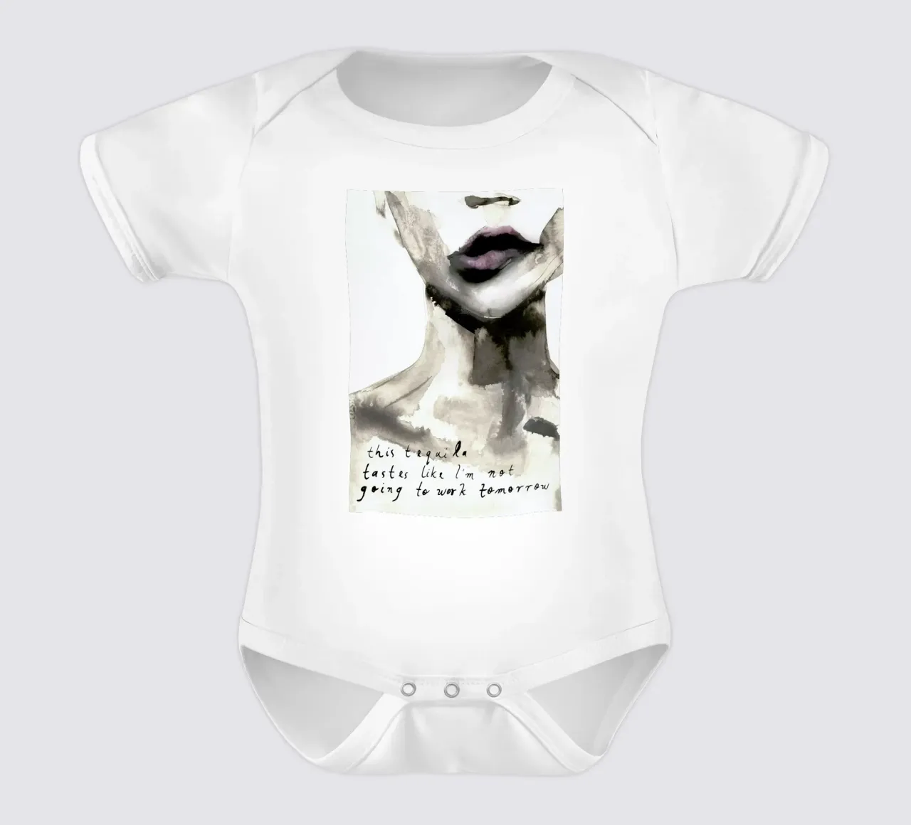 Tequila Cheetah body neonato maniche corte da Victoria Verbaan